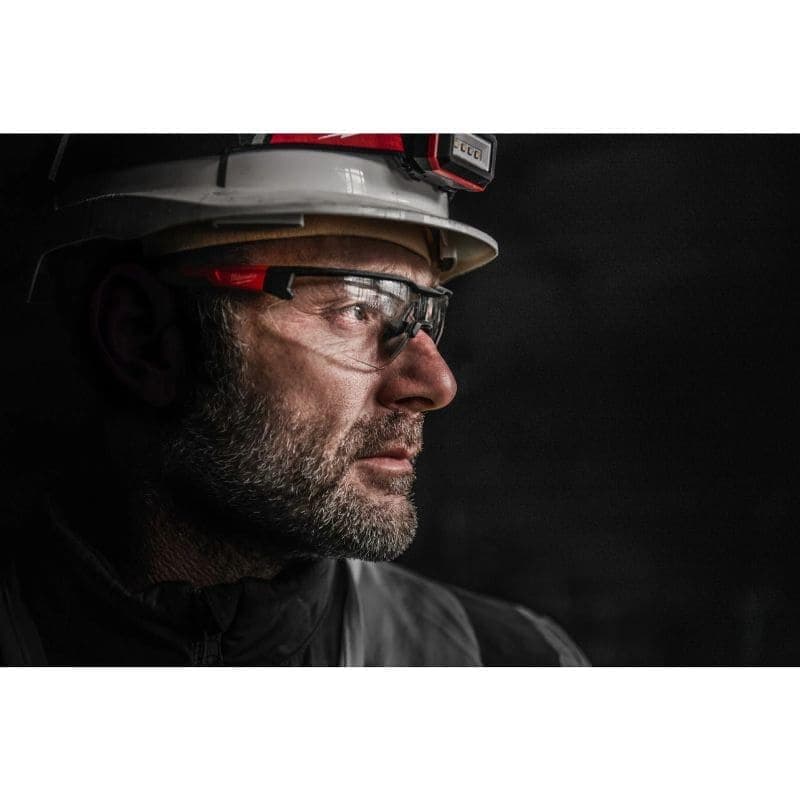 Milwaukee Clear Protective Glasses Scratch Resistant Anti-Fog One Size 4932478763 Red - Image 5