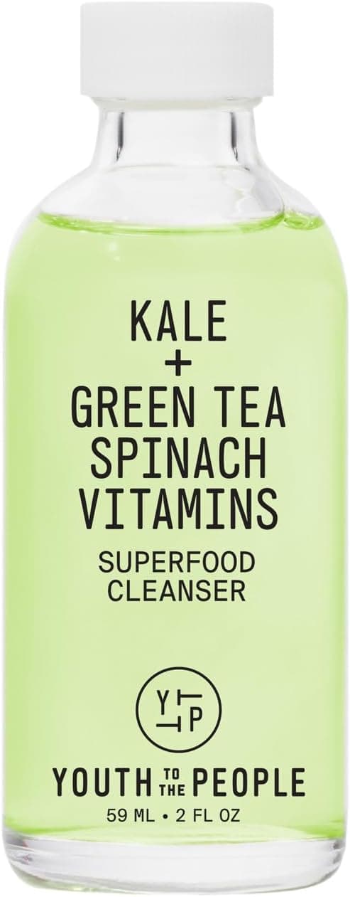 Youth To The People Youth To The People Superfood Cleanser, Nettoyant Visage, Enrichi en Chou Kale, Thé Vert & Épinards, pH Équilibré, Pour Tous les Types de Peau, Démaquillant Doux pour Peaux Sensibles