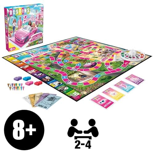 Destins Le Jeu de la Vie : édition Barbie, Jeu de Plateau - Version française - Image 4