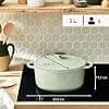 Tefal LOV E2580404 Casserole Dish Cast Iron Non-Stick with Lid 25 cm 5 Litres Lichen Green - Image 7