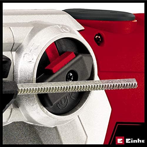 Einhell TE-RH 32 4F Hammer Drill Kit (1250 W, 5.0 Joules, Concrete Drilling Power, SDS-Plus, Anti-Vibration Handle, with Electronic Box, 3 Drills, Sharp Chisels), Red - Image 6