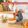 Moulinex Fresh Express, Electric Vegetable Cutter, Direct Service, Slice-Slice-Grating-Cutting, Wavy Shape, Grey, DK855HE0 - Image 5