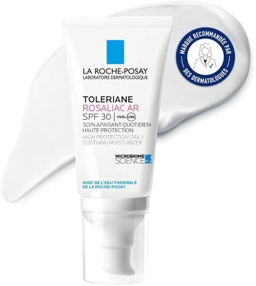 La Roche-Posay - Toleriane Rosaliac SPF 30 - Moisturizing Face Cream - Anti-Redness Cream for sensitive skin with Rosacea - Enriched with Neurosensin and Sphingobioma - Soothing and Protective Face - Image 1