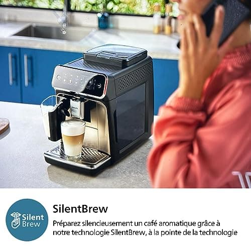 Philips Espresso Grinder Series 3300-5 Beverages, Colorful Touch Screen, Classic Milk Frother, SilentBrew, 100% Ceramic Grinder, Coffee Machine Black Chrome (EP3326/90) - Image 7