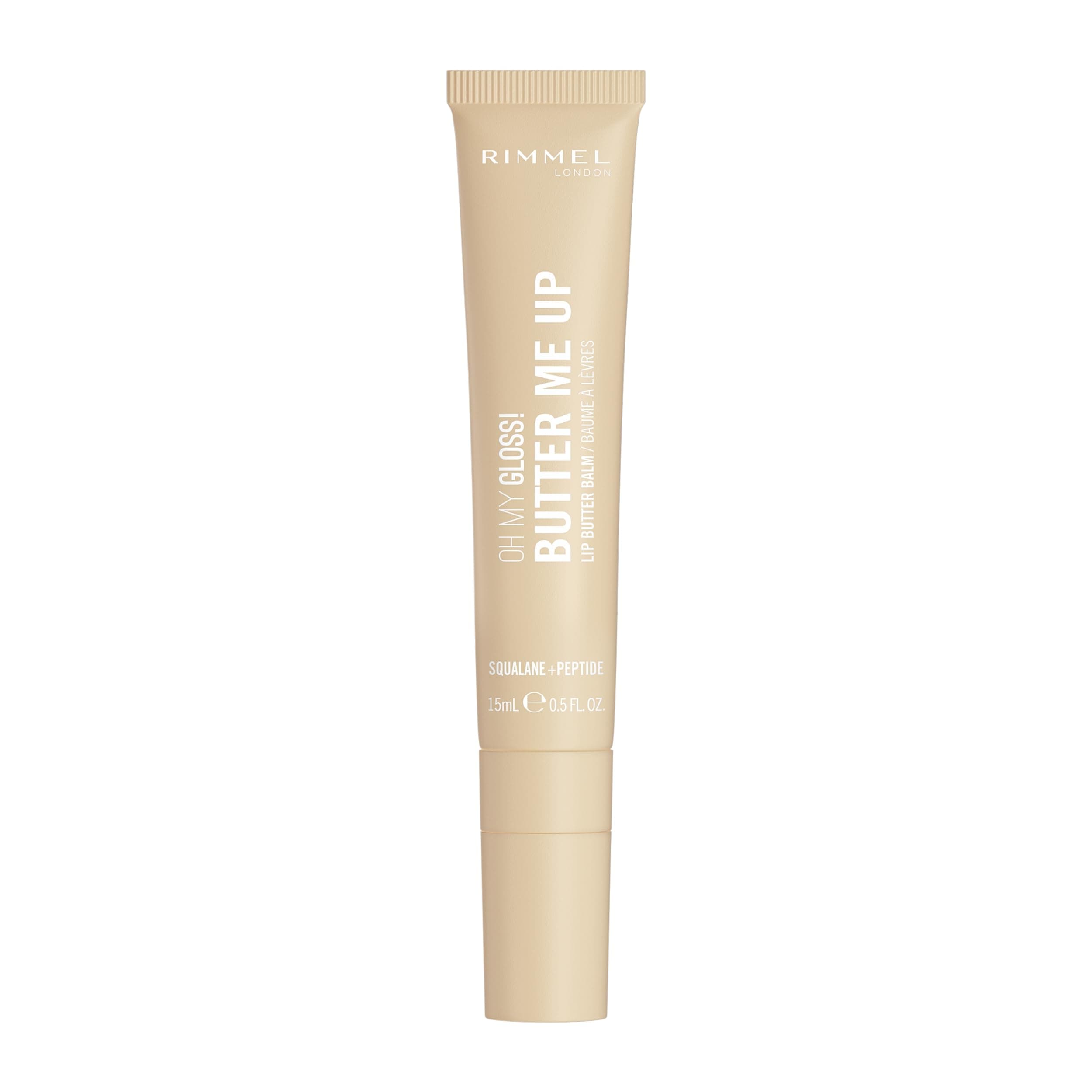 Rimmel London Oh My Gloss Butter Me Up Baume à lèvres 001 Vanilla Frost, hydratant, teinté, Soin des lèvres, Hydratation, Nourrissant, Squalane, 15 ml - Image 10