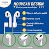 Magnetic Cord to Protect and Hold Earphones, Compatible with Airpods 1, 2, 3 and Pro – Support, Anti-Lost for Sports, Silicone White – Earhook Anti-Loss Accessory for Apple Earphones - Image 3