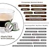 RECAPS Reusable Coffee Capsule, Refillable and Reusable Capsule Compatible with Nespresso Originaline BUT NOT ALL (3 Pods +120 Lids +1 Press +1 Spoon) - Image 6