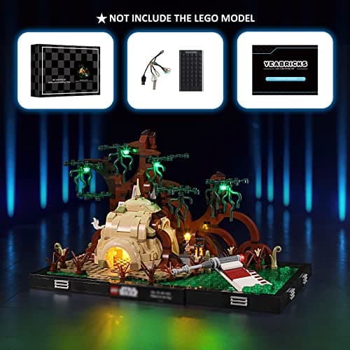 YEABRICKS LED Light for Lego-75330 Star Wars Dagobah Jedi Training Diorama Model Building Blocks (Lego Set Not Included) - Image 6