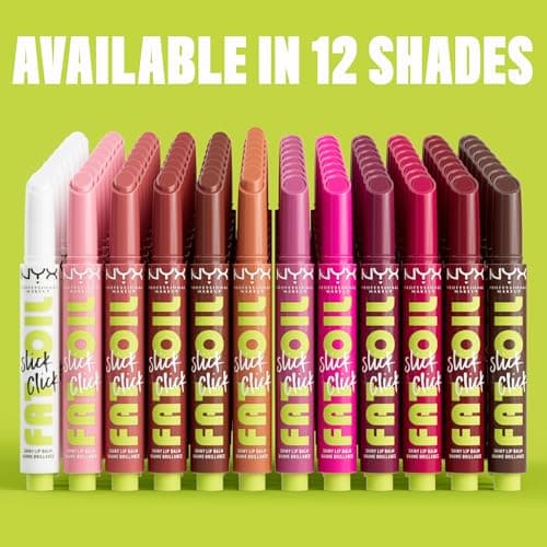 NYX Professional Makeup Lip Balm Tinted Lip Balm, Moisturizing Oils, Long Lasting Hydration, Light Formula, Vegan, Fat Oil Slick Click, Shade : Clout - Image 6