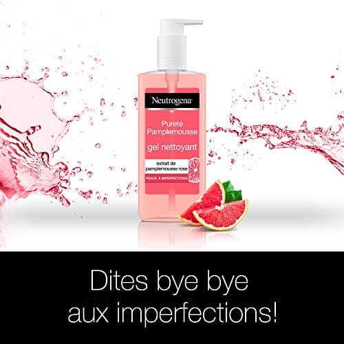 Neutrogena Pink Grapefruit Face Cleansing Gel, Anti-Blemish, 1 Pump Bottle of 200 ml - Image 5