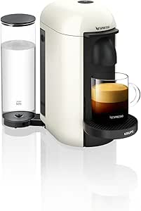 Nespresso Coffee Machine KRUPS Vertuo Plus White Ivory Espresso Coffee Maker YY3916FD