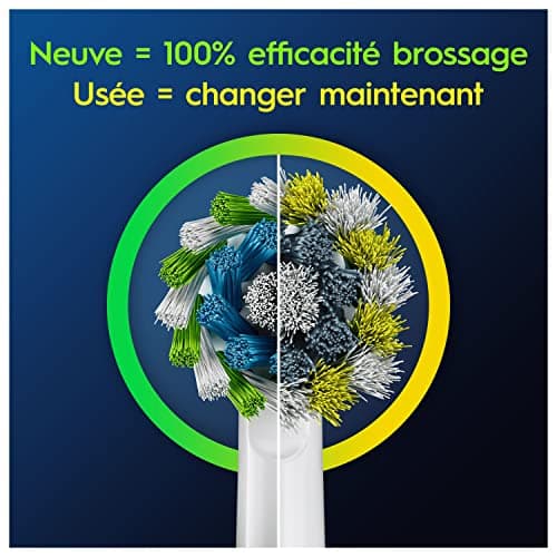 Oral-B Pro Cross Action Brossettes pour Brosse à dents électriques, Pack De 4 Unités - Image 6