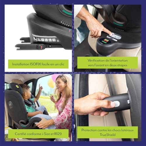 Graco Turn2Me Grow i-Size R129 3-in-1 Multi-Age Car Seat ISOFIX 360° Rotatable 40 to 125 cm (From Birth to Approx 7 Years), 5-Point Harness - Image 4