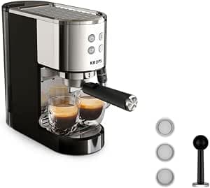 Espresso Machine 15 Bars Stainless Steel/Black - XP444C10