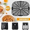 Air Fryer Pan for Instant Pot Vortex Plus 6 in 1 6 QT Gourmia GAF735 6 QT Air Fryer Accessories Air Fryer Tray Replacement Baking Tray Dishwasher Safe - Image 5