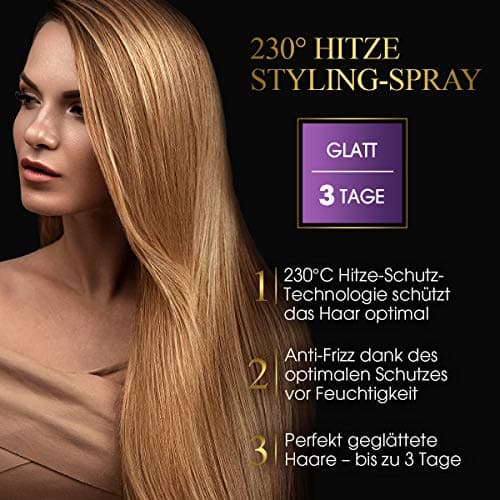 L'Oréal Paris Elnett Heat Styling Spray, Heat Protection at 230°C, Anti-Frizz, Long-Lasting Styling - Up to 72 Hours, Hair Care and Extension with Complex - Image 3