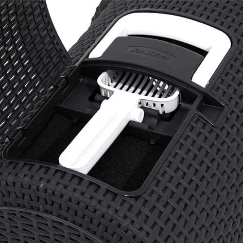 Curver 198846 Toilet House, Recycled Plastic, Anthracite - Image 4
