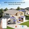 PGST 9 x Wireless Home Alarm Kit - Smart Home Alarm System 4G/WiFi + GSM & Infrared Detector Dual Power Supply Alarm Kit with App & Voice Control (Alexa/Google) Easy Installation - Image 7