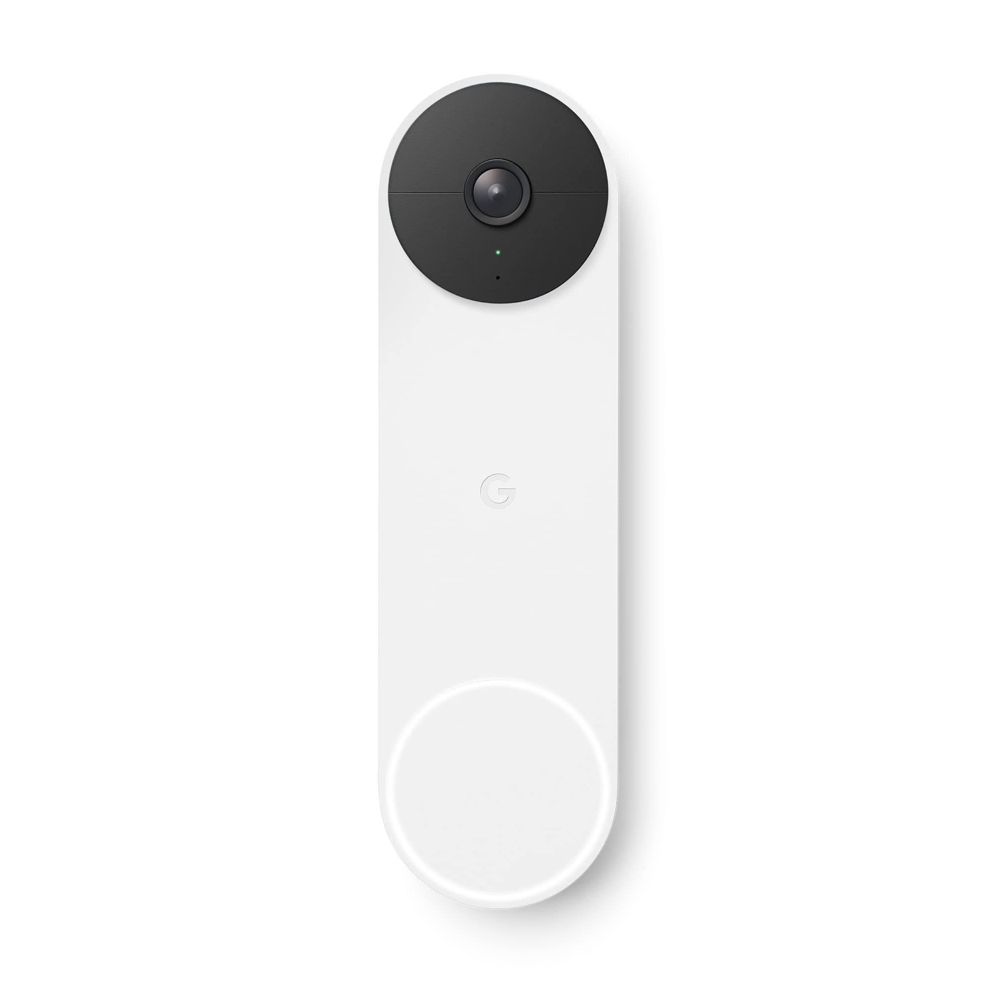 Nest Google Nest Doorbell 720p Wireless Video Doorbell Snow