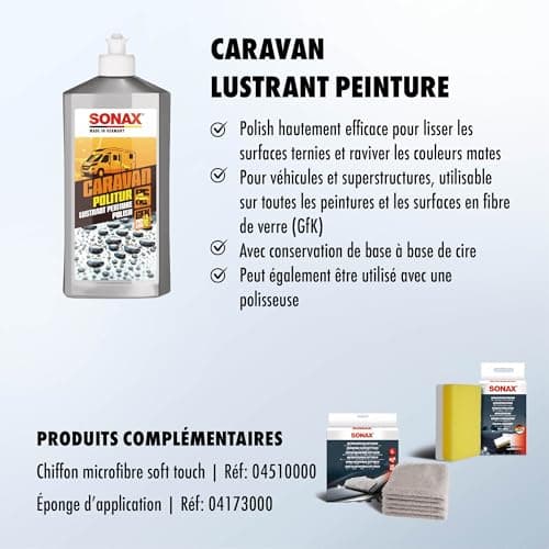 SONAX CARAVAN Paint Polish (500 ml) smooth weathered surfaces and refreshes dull colours | Ref: 07022000 - Image 4