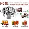 Canning Instant Pot Max-Canning Supplies Stainless Steel Water Bath Canister with Canning Stand - Image 4