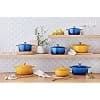 Le Creuset Signature Enamelled Cast Iron Casserole with Lid, 20 cm, Round, 2.4 L, 3.1 kg, Nectar, 21177206724430 - Image 7