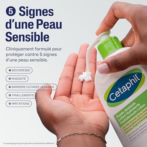 Cetaphil Hydrating Lotion, 236 ml, Moisturizing Face & Body Lotion, for Dry to Normal Sensitive Skin, Niacinamide, Panthenol & Glycerin, Paraben Free - Image 6