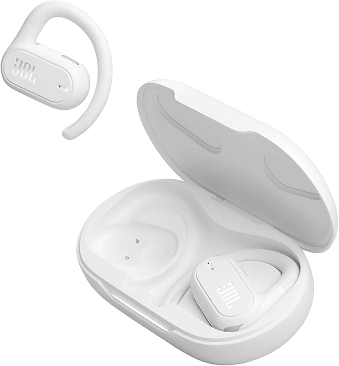 JBL Soundgear Sense, Air-Conductive Wireless Earbuds, JBL OpenSound Technology, IP54 Protection Rating, Up to 24 Hours of Battery Life - White - Image 1