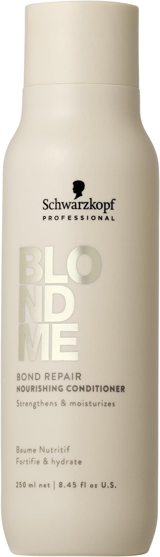 Schwarzkopf Professional BLONDME Bond Repair Nourishing Conditioner Conditioner Light Formula White Tea Deep Nourishing Moisturizing & Detangling 250ml - Image 1