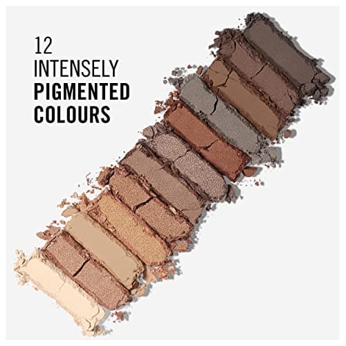 Rimmel - Ombre à Paupières Palette Magnif'Eyes 12 Pan - Fini Mat, Satiné et Brillant - Longue Tenue - 001 Nude Edition - 14,16gr - Image 5