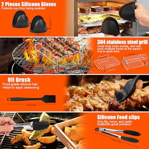 Silicone Air Fryer Mould for Ninja Double Stack SL400EU, 13pcs Silicone Air Fryer Accessories for Foodi Max Dual Zone 9.5L AF400EU, AF300EU 7.5L, Reusable, Oil-Free Fryer - Image 4