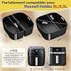 Air Fryer Silicone Mould for Russell Hobbs XXL 8L (27170-56) / 8.3L (27632-56), 3 x Reusable Silicone Accessory for Air Fryer, Dishwasher Safe - Image 3