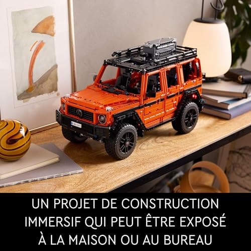 LEGO Technic Mercedes-Benz G 500 PROFESSIONAL Line - Maquette Voiture à Construire pour Adultes - Modèle de Classe G - Idée Cadeau pour les Passionnés de 4x4 et Véhicules de Luxe à Collectionner 42177 - Image 8