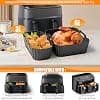 Accessoires Airfryer pour Philips Airfryer Dual Basket 3000 Series - Air Fryer Accessories Comprend un moule en silicone, une grille, des moules à pain, des pinces de cuisine, un spray d'huile, etc - Image 3