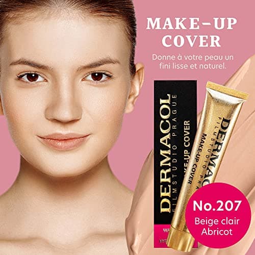 Dermacol Fond de Teint Fondation Couvrante Totale | Base Correctrice Waterproof SPF 30 | Maquillage Liquide | Camouflage de Tatouage, Cicatrices, Acné, Tache de la Peau | 207, 30g - Image 5