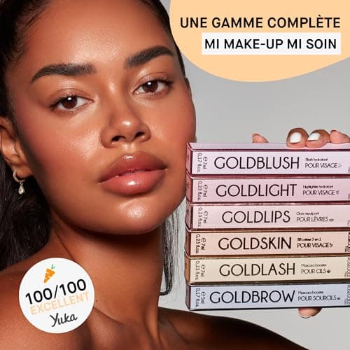 ROSEGOLD GOLDLASH Mascara booster pour cils Épaissit Allongé. Améliore la croissance et la pousse des cils - 99% Naturel Fabriqué en France - Sans hormone Sans parfum - Vegan - Image 4