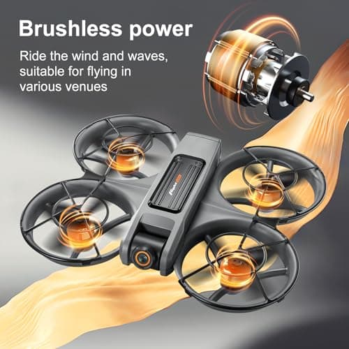 S156 Drone with 720P HD Camera for Children and Beginners, Dual Camera, Automatic Takeoff/Landing, Obstacle Avoidance, Hovering Optic, 360° Flip,Ideal Gift Toy (Black) - Image 8