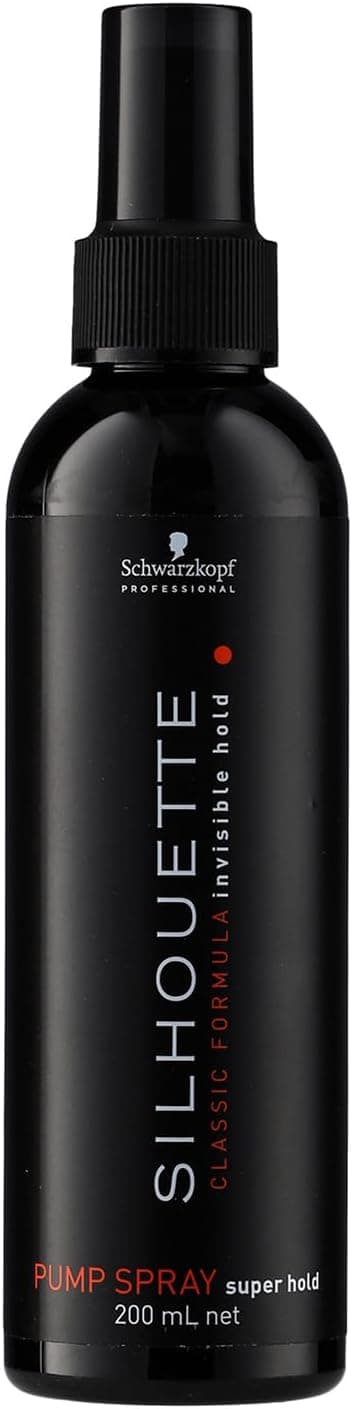 Schwarzkopf Professional Silhouette Super Hold Pumpspray Styling Spray Long Lasting Invisible Quick Dry Non Sticky For Women And Men 200ml - Image 1