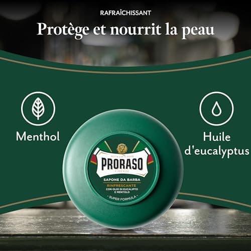 Proraso | Refreshing Beard Soap (150ml jar) - Eucalyptus and Menthol Oil Shaving Soap - Made in Italy - Image 4
