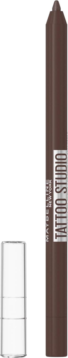 Maybelline New York - Crayon Gel Yeux Effet Tatouage - Waterproof & Tenue 36h - Tattoo Liner - Teinte : Bold Brown - Image 1