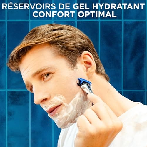 Wilkinson Sword Hydro 5 Men's Razor - Carbon Coated Blades - Hydrating Gel & Precision Blade - Razor + 8 Blades Refills - Image 6