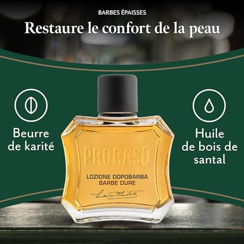 Proraso | Nourishing Aftershave Lotion (100 ml bottle) – Men's face care with sandalwood and shea oil – Moisturizes and heals – Made in Italy - Image 5
