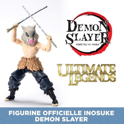 BANDAI - Ultimate Legends HD - Demon Slayer Action Figure 12 cm - Inosuke Hashibira - Officially Licensed Demon Slayer - Inosuke Articulated Figure - Children's Toy 4+ - VE88963 - Image 3