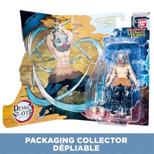 BANDAI - Ultimate Legends HD - Demon Slayer Action Figure 12 cm - Inosuke Hashibira - Officially Licensed Demon Slayer - Inosuke Articulated Figure - Children's Toy 4+ - VE88963 - Image 5
