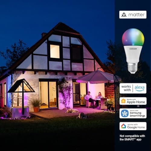 OSRAM SMART+ RGBW, lampe LED E27 avec Matter over Wifi, spécialement conçue pour ALEXA,remplace 100W, blanc chaud à blanc froid, 16 millions de couleurs RGB, pack de 1,non compatible avec appli SMART+ - Image 7