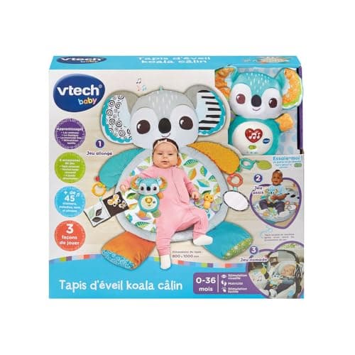 VTech - Koala Cuddle Play Mat, Sensory and Evolving Baby Activity and Development Toy, Rattles and Teething Ring, Baby Birth Gift - English Content - Image 8