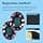 Replacement Ear Pads for Bose QuietComfort 35 (QC35)/Bose Quiet Comfort 35 II (QC35 II) Over-Ear Headphones by MMOBIEL - Protein PU Replacement Headphone Cushion - Flower Print - Image 4