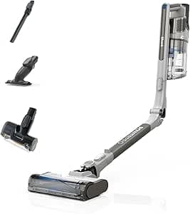 Shark PowerPro Cordless Vacuum Cleaner, FloorDetect Technology, Anti-Tangle, Anti-Allergen System, Lightweight, Flexible, Portable Mode, 50 Min Runtime, XL Dust Tin, Java Metallic IZ380EUT