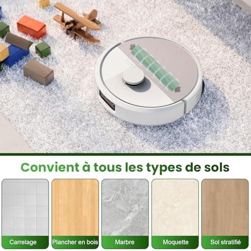 20 Accessories for iRobot Roomba Plus 405/505 Combo Robot Vacuum Cleaner, 6 Vacuum Cleaner Bags 4 Side Brushes 4 Wipes 4 Filters 1 Main Brush 1 Cleaning Brush - Image 5