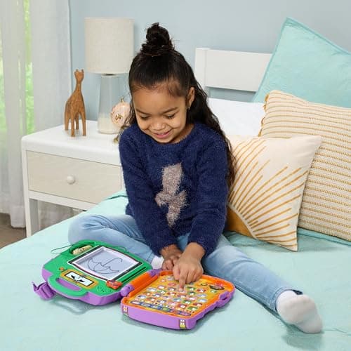 VTech - Dora The Explorer Educational Backpack - Sakado Magic Slate with interactive pen La Carte, 12 Dora Activities and Games - Gift for Children from 3 Years to 7 Years - Content in French and - Image 7